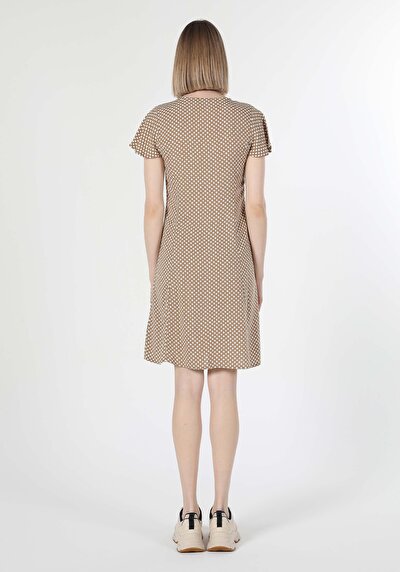 Image de Robe Beige Regular Fit    Femme