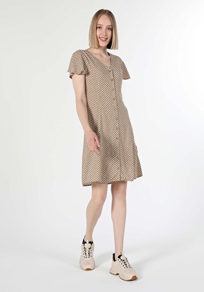 Image de Robe Beige Regular Fit Femme