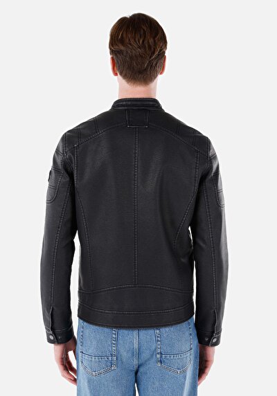Image de Veste Pu Noir    Homme