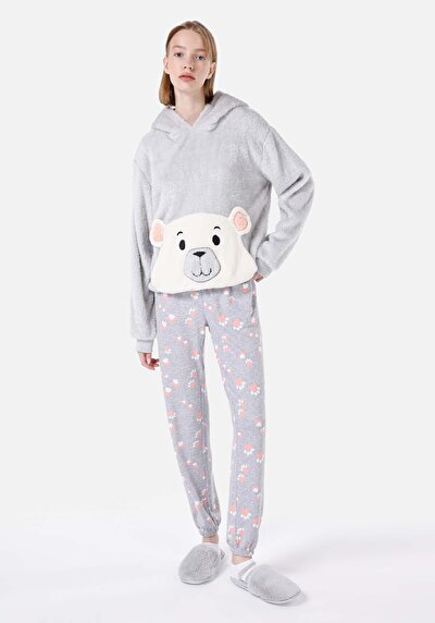 Image de Pantalon De Survêtement Gris Regular Fit Femme