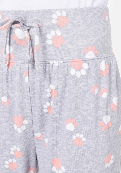 Afficher les détails de Pantalon De Survêtement Gris Regular Fit Femme