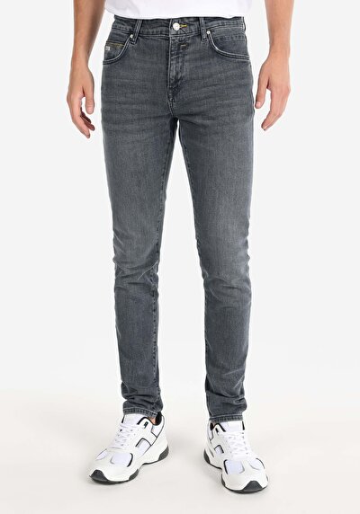 Image de 041 Danny Pantalon Bleu Foncé Slim Leg Low Rise En Slim Fit Homme
