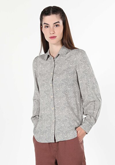 Image de Chemise À Manches Longues Beige Femme