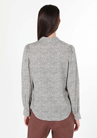 Image de Chemise À Manches Longues Beige    Femme