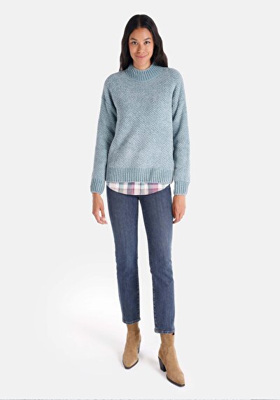 Image de Pull Vert Regular Fit Manches Longues  Femme