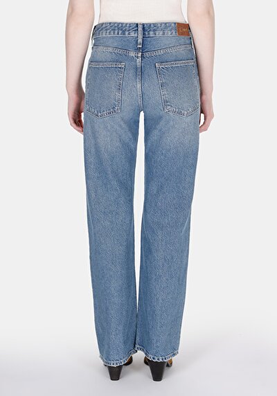 Image de 880 Elisa Pantalon    En Jean Straight Fit Femme