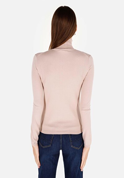 Image de Pull Beige Slim Fit Manches Longues  Femme