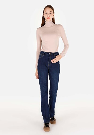 Image de Pull Beige Slim Fit Manches Longues  Femme