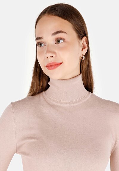Image de Pull Beige Slim Fit Manches Longues  Femme