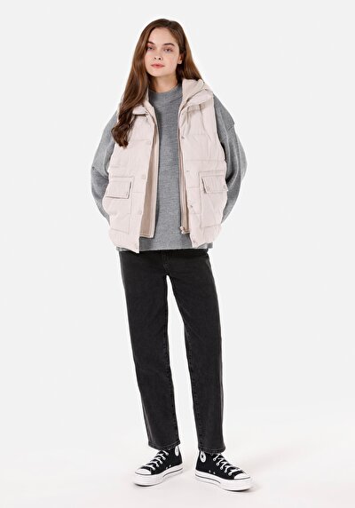 Afficher les détails de Gilet Beige Regular Fit Femme