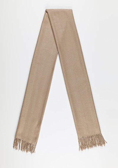 Afficher les détails de Châle Beige Modern Fit Femme