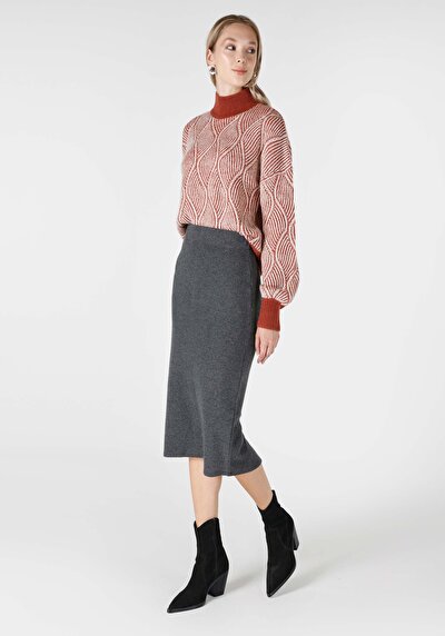 Image de Jupe Anthracite Slim Fit Femme