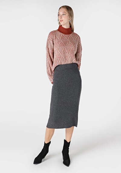 Image de Jupe Anthracite Slim Fit    Femme