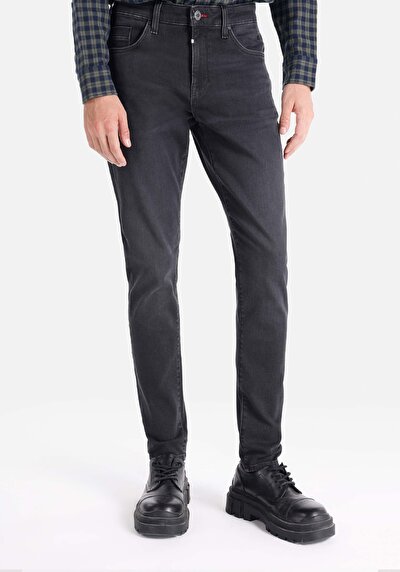 Image de 041 Danny Pantalon Noir Slim Leg Low Rise En Slim Fit Homme