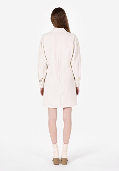 Image de Robe Ecru Slim Fit Femme