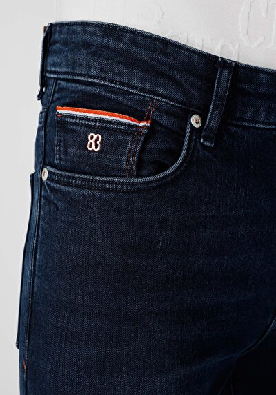 Afficher les détails de 035 Ryan Pantalon Bleu Foncé   En  Skinny Fit Homme