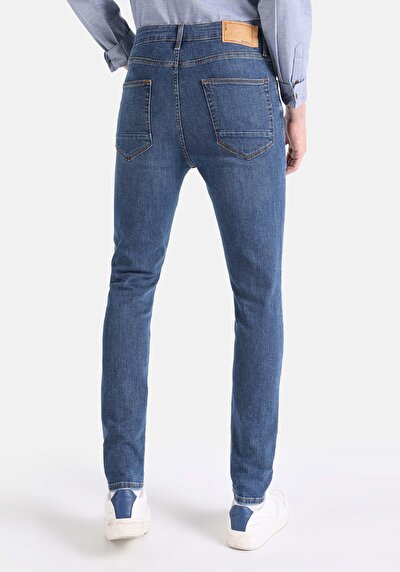 Image de 035 Ryan Pantalon Bleu Foncé En Skinny Fit Homme