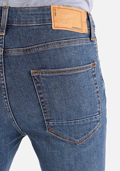 Afficher les détails de 035 Ryan Pantalon Bleu Foncé   En  Skinny Fit Homme