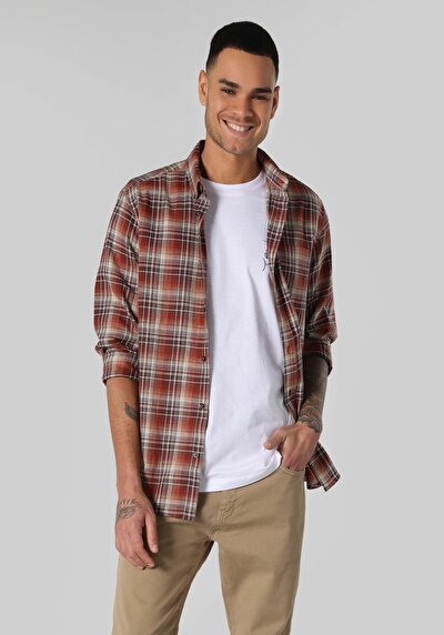 Image de Chemise À Manches Longues Multicolou Regular Fit Homme