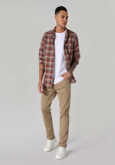 Image de Chemise À Manches Longues Multicolou Regular Fit Homme