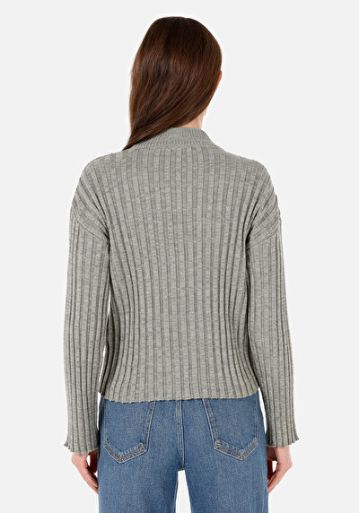 Image de Pull Vert Regular Fit Manches Longues  Femme