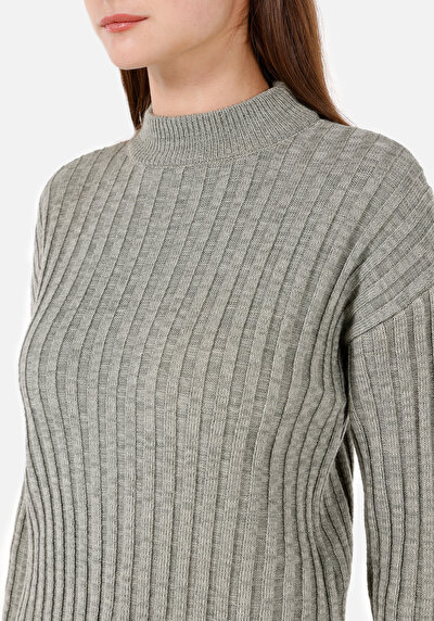 Image de Pull Vert Regular Fit Manches Longues  Femme