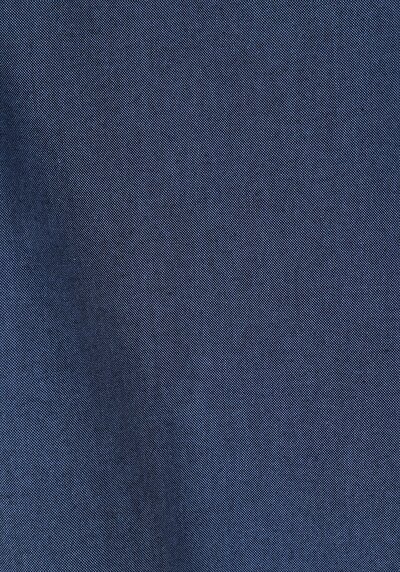 Image de Chemise À Manches Longues Marine Slim Fit Droit Sergé Homme