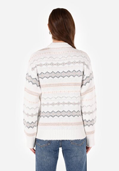 Image de Pull Multicolou Regular Fit Manches Longues  Femme