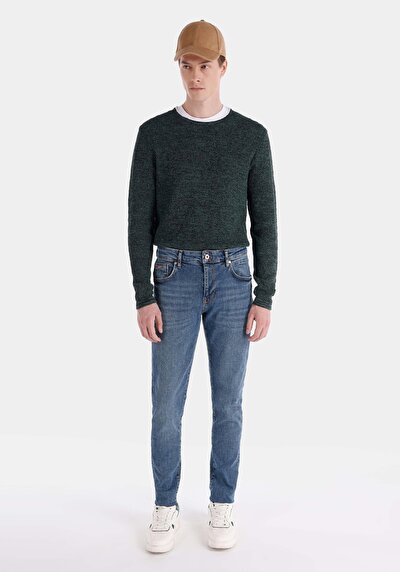 Image de 041 Danny Pantalon Bleu Foncé En Slim Fit Homme
