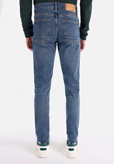 Image de 041 Danny Pantalon Bleu Foncé En Slim Fit Homme