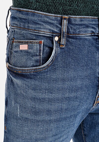 Image de 041 Danny Pantalon Bleu Foncé   En  Slim Fit Homme
