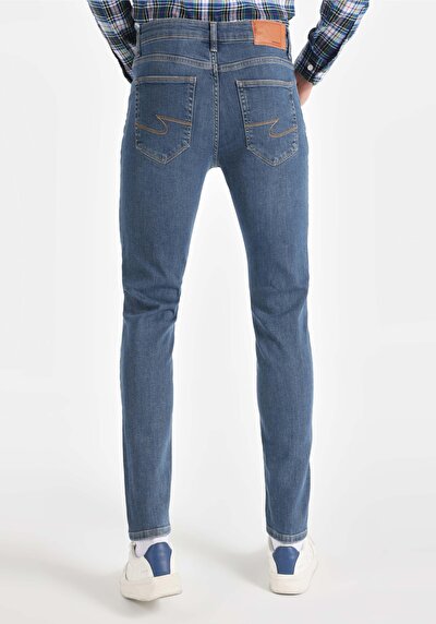 Image de 041 Danny Pantalon Bleu En Slim Fit Homme