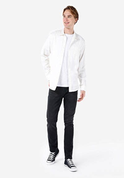 Image de 044 Karl Pantalon Bleu   En  Straight Fit Homme