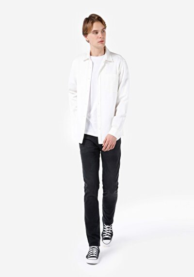 Image de 044 Karl Pantalon Bleu   En  Straight Fit Homme