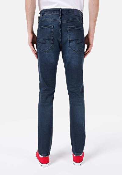 Image de 044 Karl Pantalon Bleu Foncé   En  Straight Fit Homme