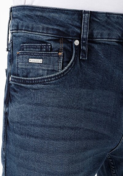 Image de 044 Karl Pantalon Bleu Foncé   En  Straight Fit Homme