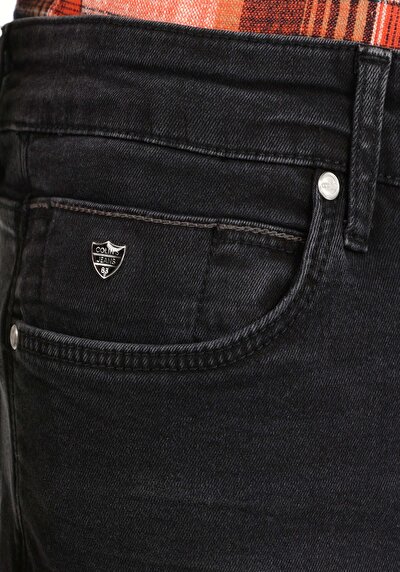 Afficher les détails de 041 Danny Pantalon Noir   En  Slim Fit Homme