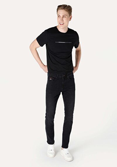 Image de 044 Karl Pantalon Noir En Straight Fit Homme
