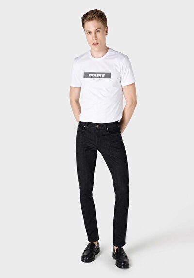 Image de 044 Karl Pantalon Bleu En Straight Fit Homme