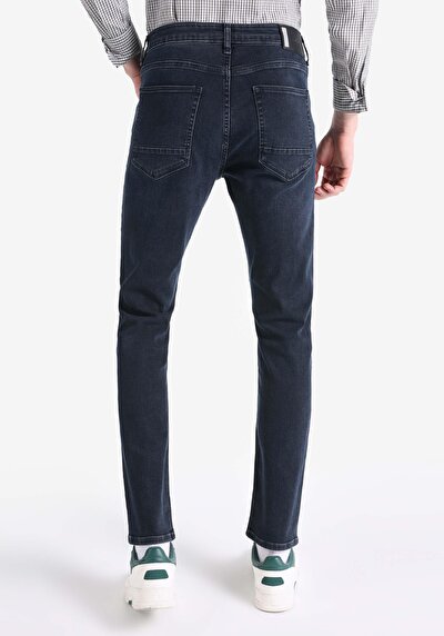 Image de 044 Karl Pantalon Bleu Foncé En Straight Fit Homme