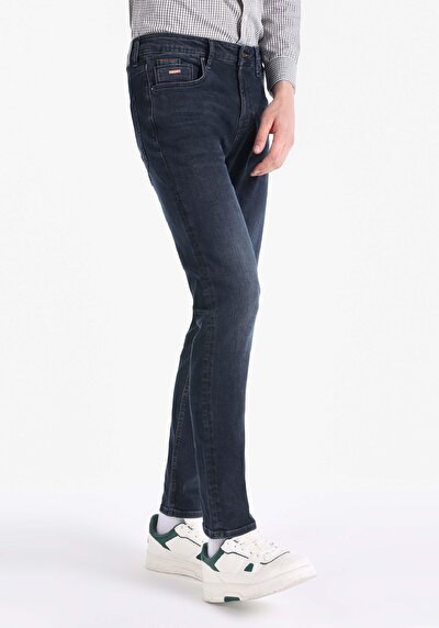 Image de 044 Karl Pantalon Bleu Foncé En Straight Fit Homme