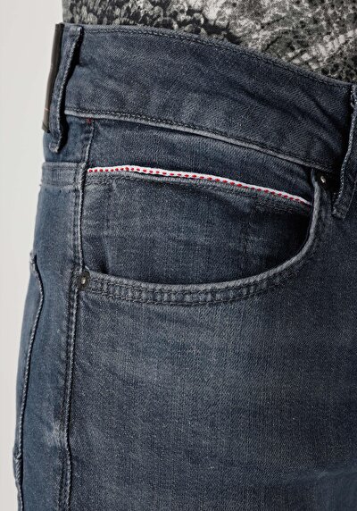 Image de 044 Karl Pantalon Bleu Foncé   En  Straight Fit Homme
