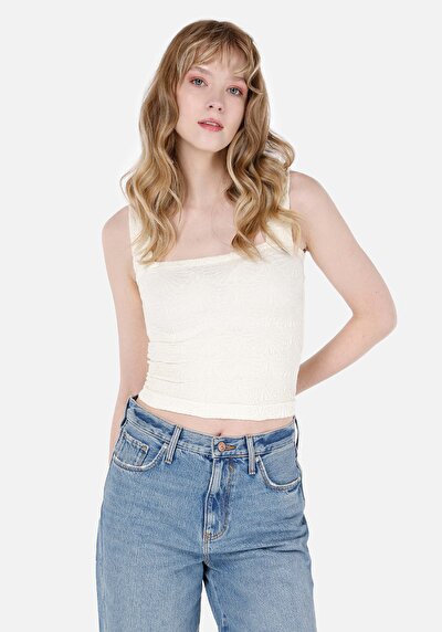 Image de Athlète Ecru Slim Fit Femme