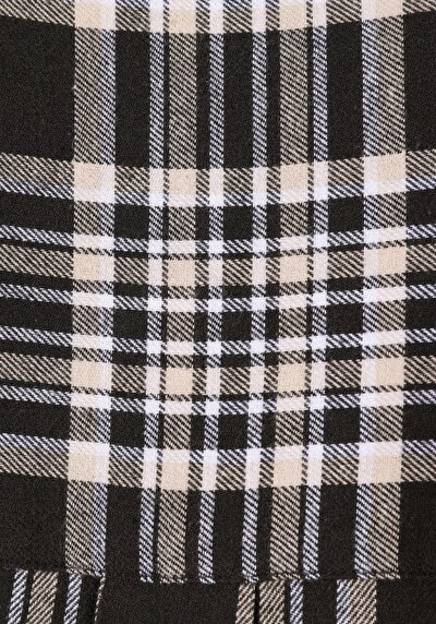 Image de Chemise À Manches Longues Anthracite Relaxed Fit Plaid Flanelle Femme