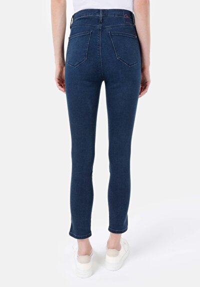 Image de 760 Diana Pantalon Bleu Super Skinny Leg High Rise En Jean Skinny Fit Femme