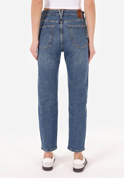 Image de 891 Maya Pantalon Bleu En Slim Fit Femme