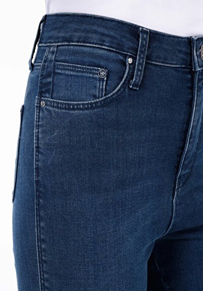 Image de 760 Diana Pantalon Bleu Super Skinny Leg High Rise En Jean Skinny Fit Femme