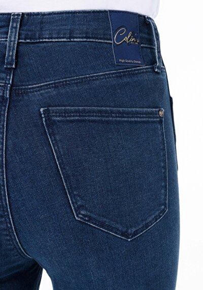 Afficher les détails de 760 Diana Pantalon Bleu Super Skinny Leg High Rise En Jean Skinny Fit Femme