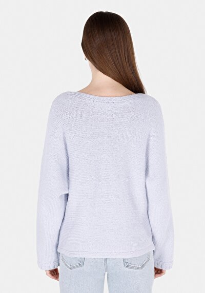 Image de Pull Bleu Comfort Fit Manches Longues Femme