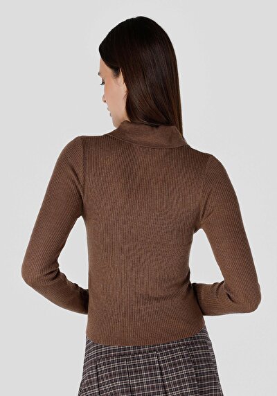 Image de Pull Marron Slim Fit   Femme